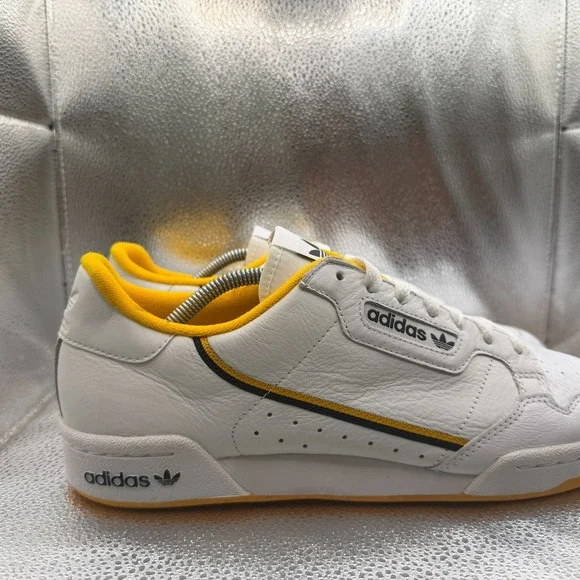 Size 11 Adidas Continental 80 Low White Mens Lace-Up Athletic Shoes G28995